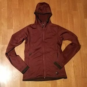 Black Diamond Jacket with Hoodie Burgundy Medium
